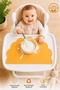 100% Silicone Baby Feeding Mat Easy to Clean Feeding Mat Yellow - 3