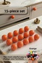 15 Pcs Hard Plastic Knob Round Ball Orange Cabinet Furniture Kitchen Cupboard Drawer Handle Knob Handle