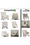 Jacquard Single Sofa Cover Armchair Seat Cover - 2