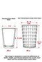 Acrylic Pink 6-Piece Short Cup & Water Soft Drink Coffee Side Cup 400 ml (Not Glass) - 5