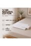 Single Non-Elastic Sheet Set 100% Cotton 160X240 cm Pillowcase Included Purple - 3