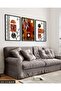 Watercolor Look Abstract Art 3 Piece Wooden Framed Painting Act