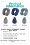 Inflatable Orthopedic U-Shaped Neck Pillow Travel Pillow Portable Velvet Neck Support - 8