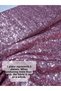 3mm Sequin Fabric for Clothing, Shalwar, Tablecloth, Cushion, Etc. Suitable for Operations (Pink 200 X 140)