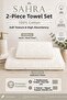 Sahara |   2-Piece Bath Towel Set |   Towel |   Bath Towel I Hammam Set I Dowry Towel |   (70 X 140 cm - 50 X 90 cm)