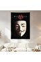 V for Vendetta Wall Covering Wall Tapestry First Quality Satin Fabric Poster - 2
