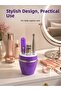 Purple Manicure Pedicure Set Portable Personal Care Kit