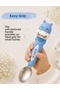Premium Children's Fork and Spoon Set with Cute Figures |   Set with Stainless Steel Tips and Silicone Handles - 3