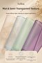 4-Piece Matte Semi-Transparent Wrapping Paper 57X57 cm Flower Bouquet Gift Packaging Set - 2