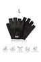 Premium Series Mesh Anti-Sweat Half Finger Fitness Pilates Palm Anti-Slip Silicone Sports Gloves - Size L