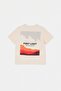 Stone-Ecru Striped Knitted T-Shirt Tkdss26Ts00025 - 10
