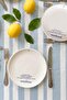 4'lü Sloganlı Porseelen Pasta Tabağı Seti 21cm TPHAW26TBK00022 - 2