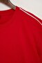 Red Off Shoulder Regular Fit Stripe Detailed 100% Cotton T-Shirt Tmnss26Ts00078 - 6