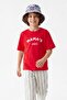 Ecru-Red 2-Piece Printed Unisex Knitted T-Shirt Tkdss26Ts00069 - 3