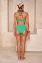 Green Balconette Covered Accessory Detailed High Waist High Leg Bikini Set Tbess26Bt00178 - 3