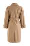 Wardrobe Essentials Camel Bağlamalı Yaka Detaylı Oversize Uzun Trençkot TWOAW27TR00022 - 10