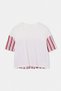 Red T-Shirt with Crew Neck and Woven Fabric Detail on the Sleeves and Back Tdrss26Ts00051 - 4