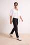Siyah-Gri Beli Lastikli Straight Erkek Pantolon TMNSS26PL00042 - 5