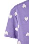 Lila 100% Cotton Heart Knitted Pajamas Set Thmaw27Pt00142 - 5