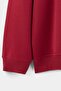 Büyük Beden Bordo Oversize/Geniş Kalıp Baskılı Sweatshirt TMNAW27AO00025 - 7
