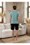 %100 Cotton Lu Short Sleeve Pocketed Men's Shorts Pajama Set 2016 - 5
