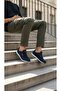 Men's Navy White Lace-Up Daily Comfortable Casual Comfortable Lightweight Soft Non-Slip Comfortable Sole Mesh Sneaker Sports Shoes Suitable for Daily Use - 2