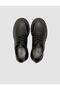 Genuine Leather Black Lace-Up Women's Loafer Shoes - 4