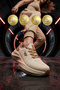 Beige Memory Foam Lightweight Mesh Unisex Walking Shoes B25Ra299 g