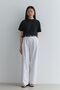 Straight Leg Trousers White