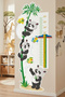 Confused Pandas Themed Height Measuring Wall Sticker for Children's Room - 4