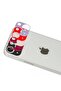 Iphone 13 rainbow camera lens protection glass - red - 2