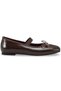 Feles Belted Bow Detailed Women's Ballerina Shoes Brown - 5
