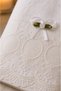 Premium French Guipure Lace 4-Piece Cotton Towel Set (2 Pink & 2 White) 50X90 - 6