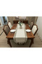 Linen Ruffle Runner Tablecloth 40 X 140