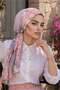 وشاح بنمط رمادي فاتح