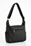 104 Locally Washed Leather Women's Crossbody Bag Black - 4