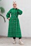 Buttoned Cashmere Coat Green 19600 - 3