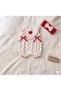 Baby Girl Heart Bow Baby Romper with Bandana Gift - 2