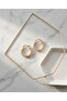 Special Series Zircon Stone Steel Hoop Earrings - Gift Boxed - 4