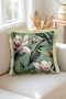 Cream Tassel, Hummingbird Pattern Decorative 43X43Cm Square Throw Pillow Case