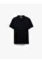 Short Sleeve Cotton Pique Fabric Polo Neck Slim Fit T-Shirt - 3