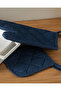Ancel Oven Mitts and Holder Set Navy Blue - 2