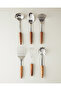Woody Spoon Steel Serving Spoon Coffee - 3