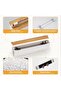 Magnetic Plastic Wrap Dispenser with Cutter - Quasziwa Upgrade Practical Refillable Cling Wrap - 7