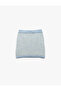 Button Detailed Elastic Waist A-Line Knitwear Skirt - 6