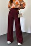 Casual Knitwear Trousers -Burgundy - 3
