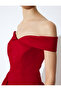 Satin Sweetheart Neckline Off-The-Shoulder Mini Balloon Dress - 5