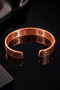 Men's and Women's Copper Bracelet - Inside Armor and Protection Prayer Pure Forged Grift Handcuffs Metal Box Natural Stone - 3