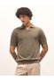 Men's T-shirt with polo style, breathable cotton fabric, comfy fit, ideal for casual or smart look.