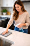 Microfiber Cleaning Cloth 3 Pieces 40X40 cm Super Absorbent Kitchen Cloth Stain-Resistant Odor-Free Non-Marking Professional Cleaning Cloth Built-In Glass Surface Cleaner - 4